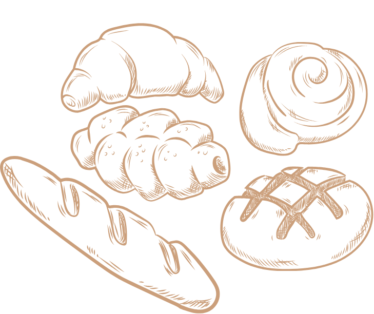 Freshly baked breads and pastries